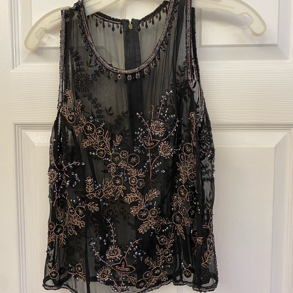 Sequin sleeveless top